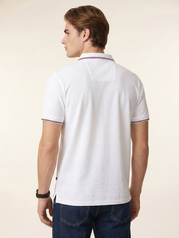 Men's Logo Polo T-Shirt - White