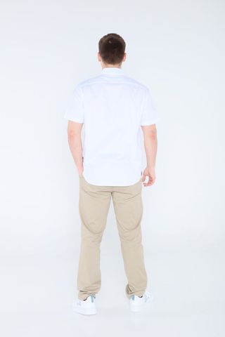 Solid Oxford Short-Sleeve Shirt