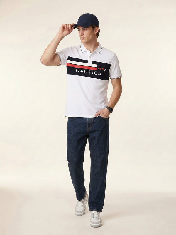 Men's Logo Polo T-Shirt - White