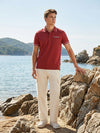 Men's Polo T-Shirt - Rust