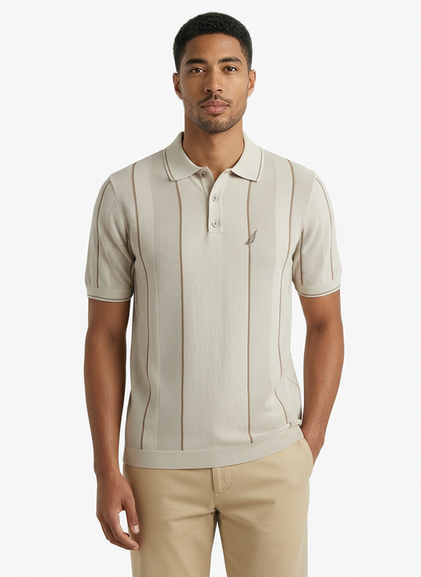 Men's Short Sleeve Polo - Whispher White