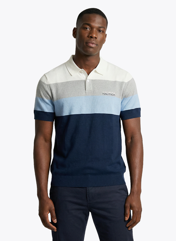Men's Short Sleeve Polo - Blue