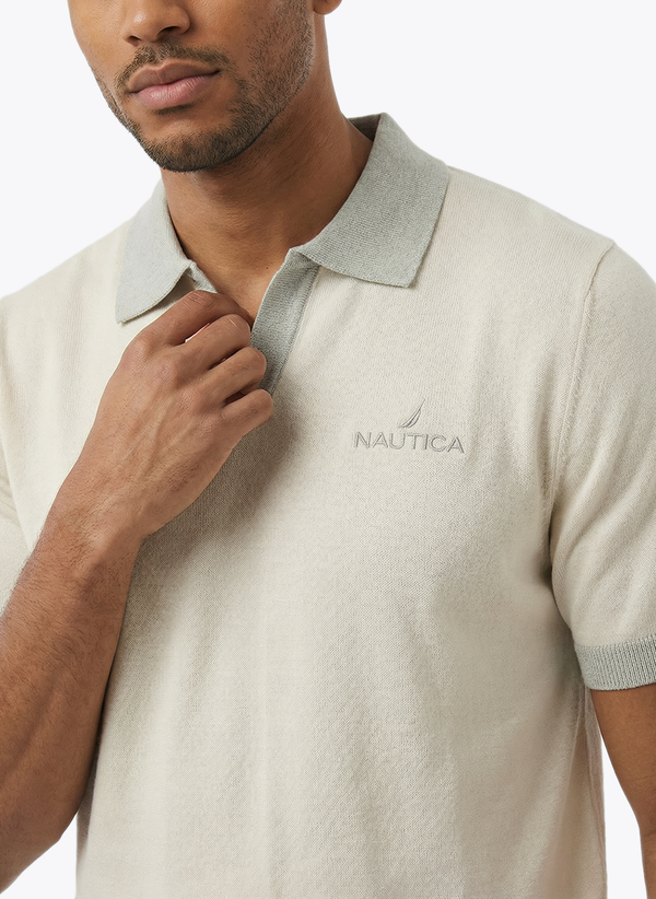 Men's Short Sleeve Polo - Whispher White