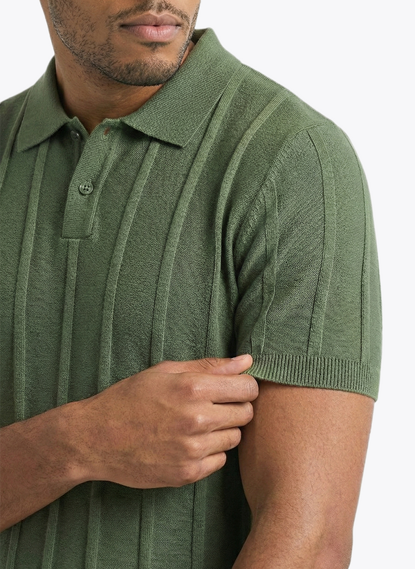 Men's Short Sleeve Polo - Green