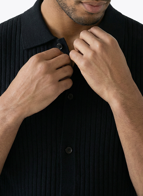 Men's Short Sleeve Shirt - Black