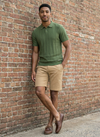 Men's Short Sleeve Polo - Green