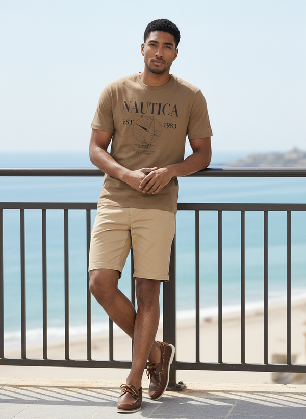Men's Short Sleeve T-shirt - Brown