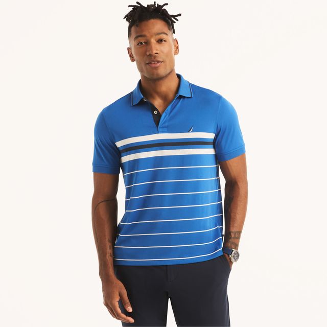 Navtech Sustainably Crafted Classic Fit Striped Polo