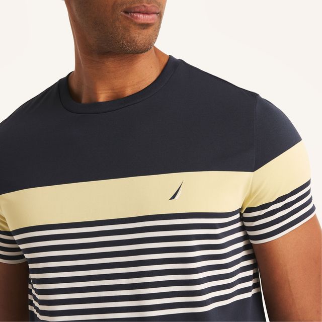 Navtech Sustainably Crafted Crewneck Striped T-Shirt