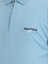 Men's Solid Polo T-Shirt - Light Blue