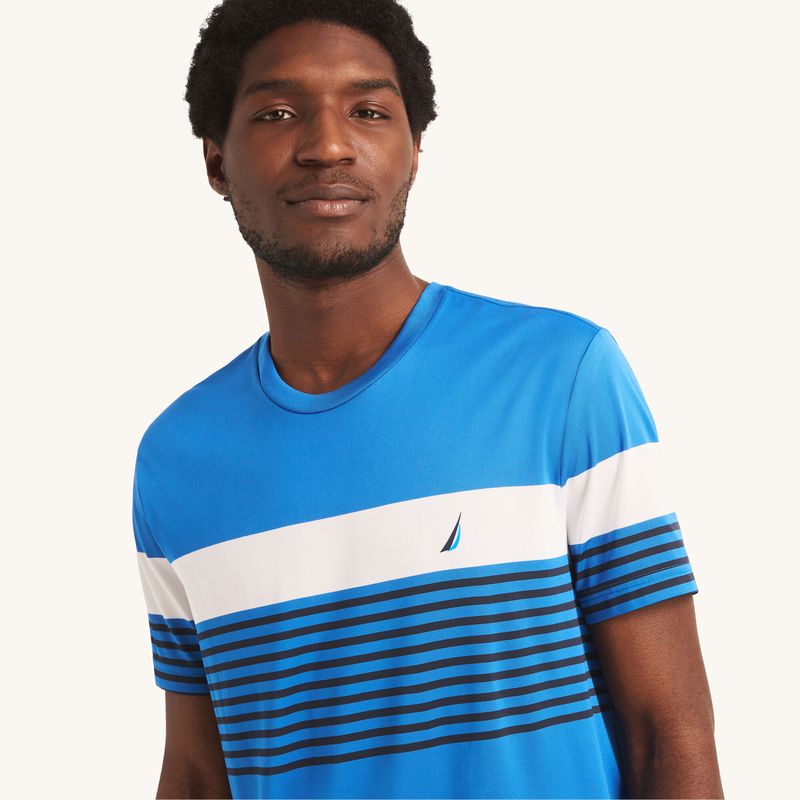 Navtech Sustainably Crafted Crewneck Striped T-Shirt