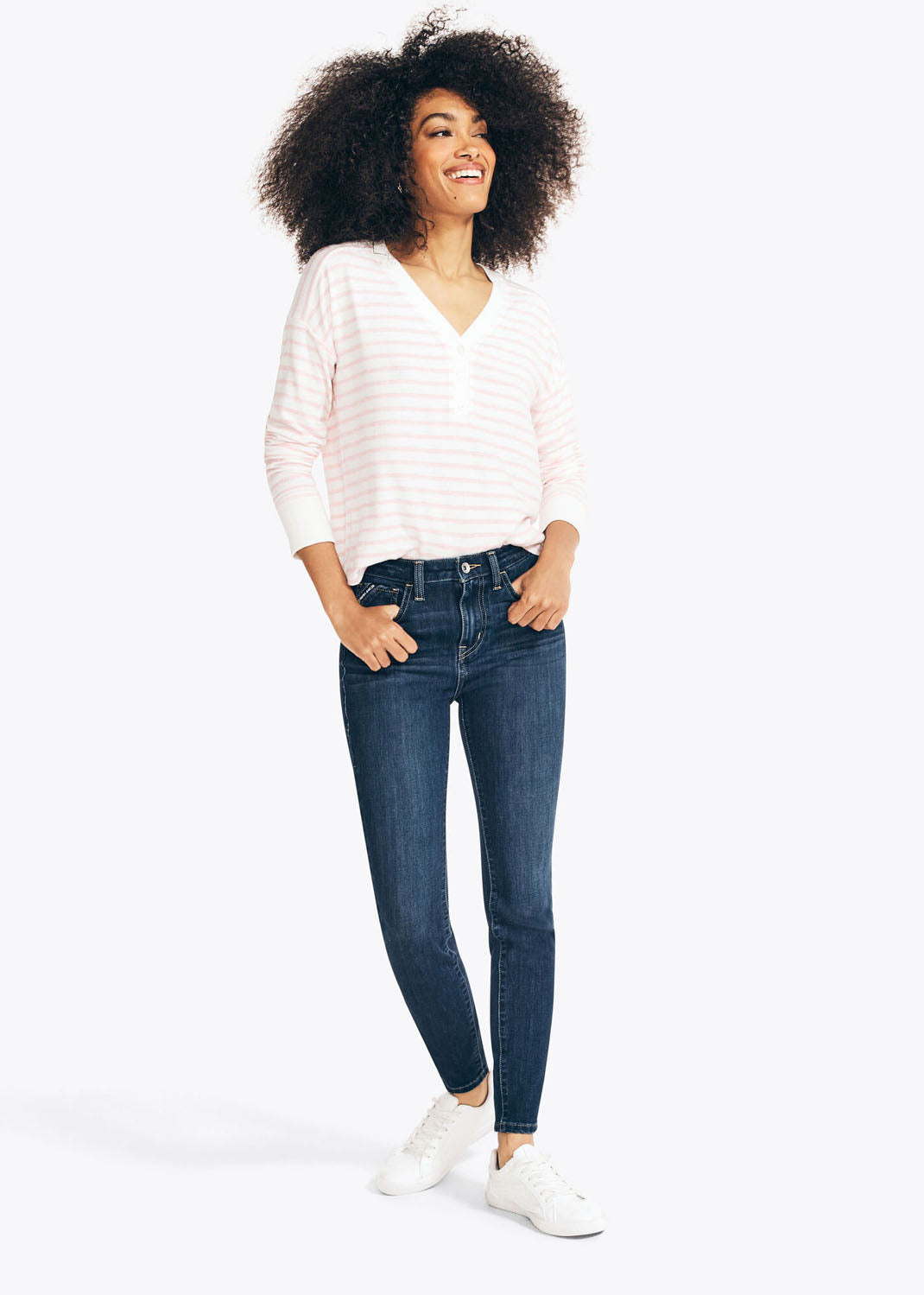 SUSTAINABLY CRAFTED TRUE FLEX HIGH-RISE CURVY FIT SKINNY DENIM