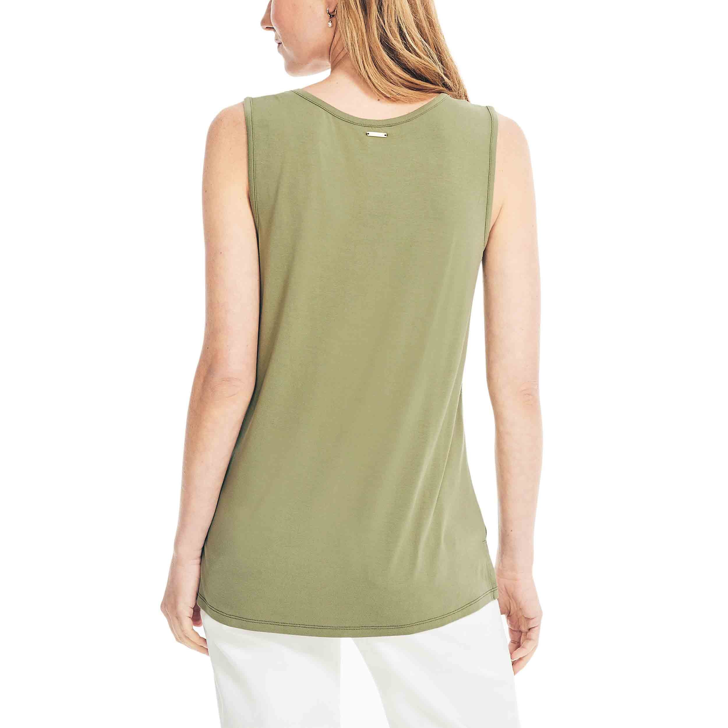 SLEEVELESS VINTAGE SATIN TANK