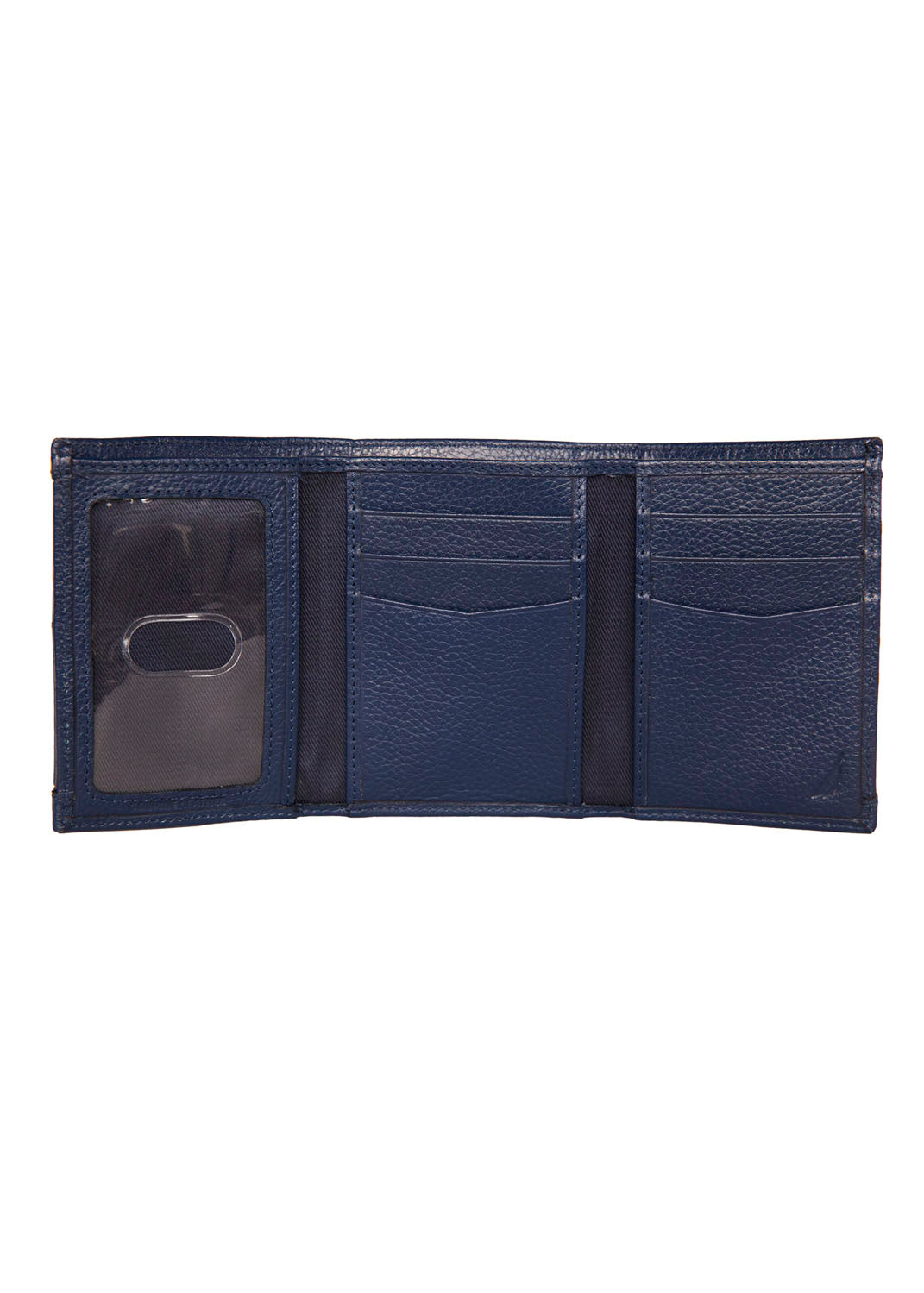 NAUTICA LOGO RUBBER / LEATHER TRIFOLD WALLET